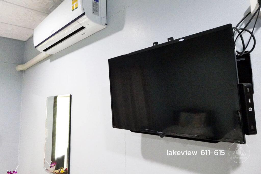 สิ่งอำนวยความสะดวกในห้องพัก lakeview 611 ถึง 615 ราคา 1500 บาท
